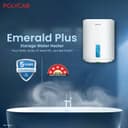 POLYCAB Emerald Plus 5-Star 15 Litre Water Heater (Geyser) | Free Connecting Pipe | 5-Year Tank Warranty| Faster Heating, For High Rise BuildingShock Resistant (White) 2