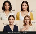 5 Pcs Combo Pendant Necklace Set for Women Stylish Chains | Butterfly, Pearl, Daisy, Honey Bee & Infinity Jewellery Combo for Women Pendant Necklace Gifts for woman And Girls 4