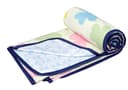 BSB HOME Pure Cotton 120 GSM Reversible Soft Lightweight Printed Double Bed Blanket/AC Dohar/Skin Friendly Dohar-220x230 cm-Blue Green & Yellow 2