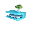 Dime Store Setup Box Stand/Set Top Box Stand Wall Mount for Home Wall Shelf for Holding Speakers WiFi Router Game Console Remote Streaming Device (Standard, Blue)(Engineered Wood) 5