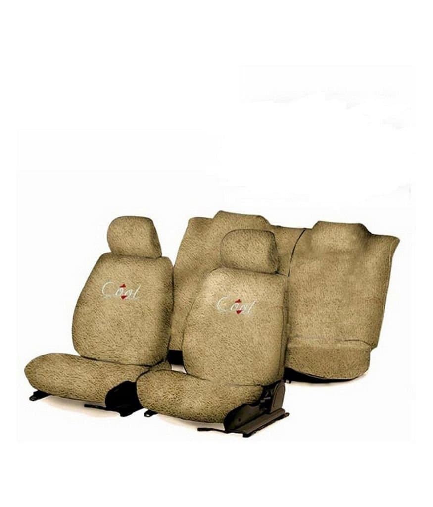 Flomaster Towelmate Seat Cover for Maruti Swift (Set of 3, Beige)