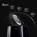 Usha ICHEF Programmable Kettle 2000 Watt| 1.5L | Digital LED Display & Touch control | Double wall for protection from hot exterior| 4 Pre-set modes| Safety with auto cut off | 2 Years Warranty(Black) 3
