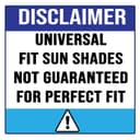 KINGSWAY Car Window Curtain Sticky Sun Shades Compatible with Tata Indigo, (Year 2002-2009), Universal Fit Sunshades for Side Window, Rear Window, Black Color, 4 Pieces 5