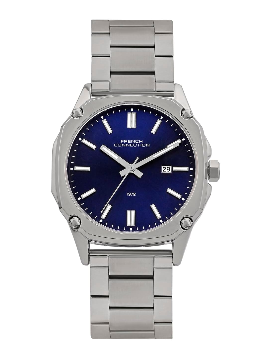 French Connection Sunray Blue Dial Round Analog Watch for Men – FCH01USM