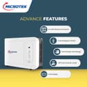 Microtek Elite 1500 LED 12V | Pure Sine Wave Inverter UPS 1100VA/825W, 12V Home Inverter with LED Display, Fast Charging, Generator Compatible, Wide Input Voltage 100V-300V 3