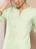 Libas Women's Rayon Solid Regular Kurta 5