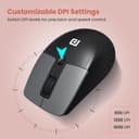 Portronics Key10 Combo Wireless Keyboard and Mouse Set with Wrist Rest, Multimedia Hotkeys, USB Receiver, Adjustable DPI, AI Assistance, Long Key Life & Click Life for PC & Laptop (Grey) 5