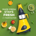 Preethi Eco Fresh Mixer grinder | 750 Watt Mixie | Made fresh, stays fresh | Food Sense Technology|grinding+ Storage jar |MG-291 (Yellow) 2