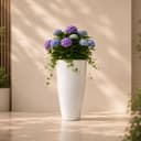 Ocean Mart Plastic Tower Pot Plant 14 Inch | Large Flower Pot for Indoor & Outdoor Plants | Decorative Garden Planter | Lightweight & Durable | Pack of 1 1