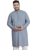 SOJANYA Plus(Since 1958) Men's Cotton Relaxed Fit Straight Radiant Elegance Sequinned Kurta for Navratri, Garba & Puja 1
