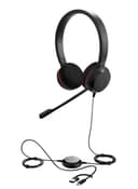 Jabra Evolve 20 MS Stereo USB-C/A Wired Headset with Noise-Cancelling Microphone | MS Teams Certified | Professional On-Ear Business Headphones for PC & Laptop | Plug & Play | Office & Call Center 1