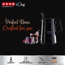 Usha ICHEF Programmable Kettle 2000 Watt| 1.5L | Digital LED Display & Touch control | Double wall for protection from hot exterior| 4 Pre-set modes| Safety with auto cut off | 2 Years Warranty(Black) 2