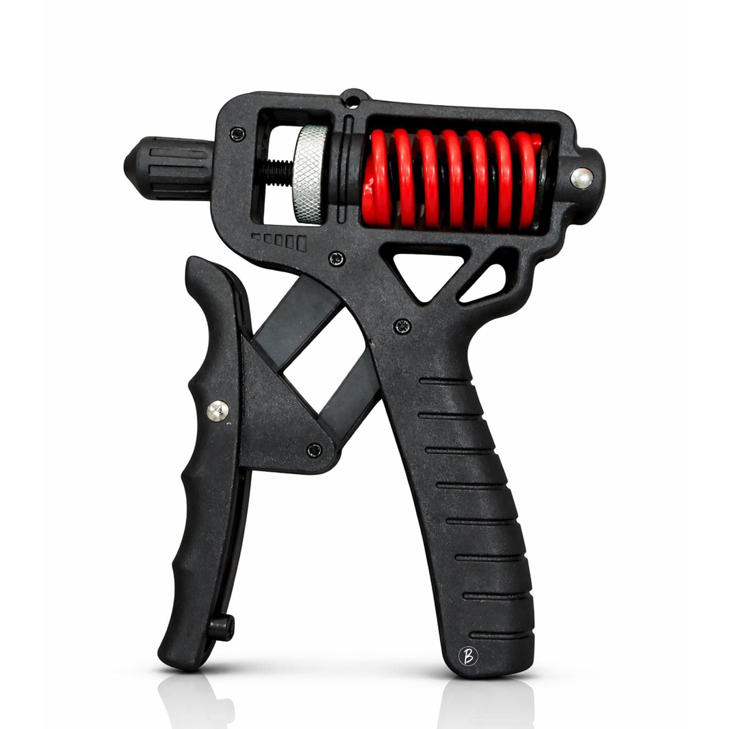 Btag Spring Loaded Hand Gripper with Counter – Adjustable 100 KG Grip Strengthener for Forearm, Wrist & Finger Workout Black Men & Women (Black)