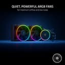Razer Hanbo Chroma RGB All-In-One Liquid Cooler aRGB Pump Cap: Ultimate AIO Design - Quiet, aRGB Fans - Silent, Liquid Cooling - PWM Fan Controller Support - RGB Chroma aRGB - 240MM-RC21-01770100-R3M1 5