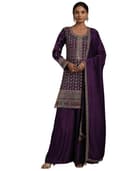 Libas Solid Silk blend Straight Kurta Set for Women | daily wear suit 1