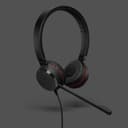 Jabra Evolve 30 II Stereo MS USB-C/A Wired Headset – Ms Teams Certified On-Ear Headphones with Noise Cancelling Mic, USB-C & USB-A Connectivity, Stereo Sound for Calls, Office, Work from Home, Black 2