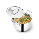 The Indus Valley Triply Stainless Steel Stock Pot 2.6 Liters with SS Lid/Briyani Pot Handi Shaped/Casserole | 18cm/ 7.08 inch, 1.48kg | Induction Friendly | 100% Toxin-Free 1