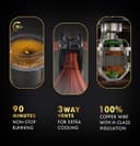 Sujata MG01 Mixer Grinder 1000Watts | Double Ball Bearing Motor|24000 RPM| Non-Stop 90 Mins Running|3 Jars including 1750ml Blender, 1000ml Grinder, 500ml Chutney Jar| (Black) 5