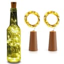 Desidiya® 20 LED Wine Bottle Cork Copper Wire String Lights, 2M Battery Operated (Pack of 2) 1