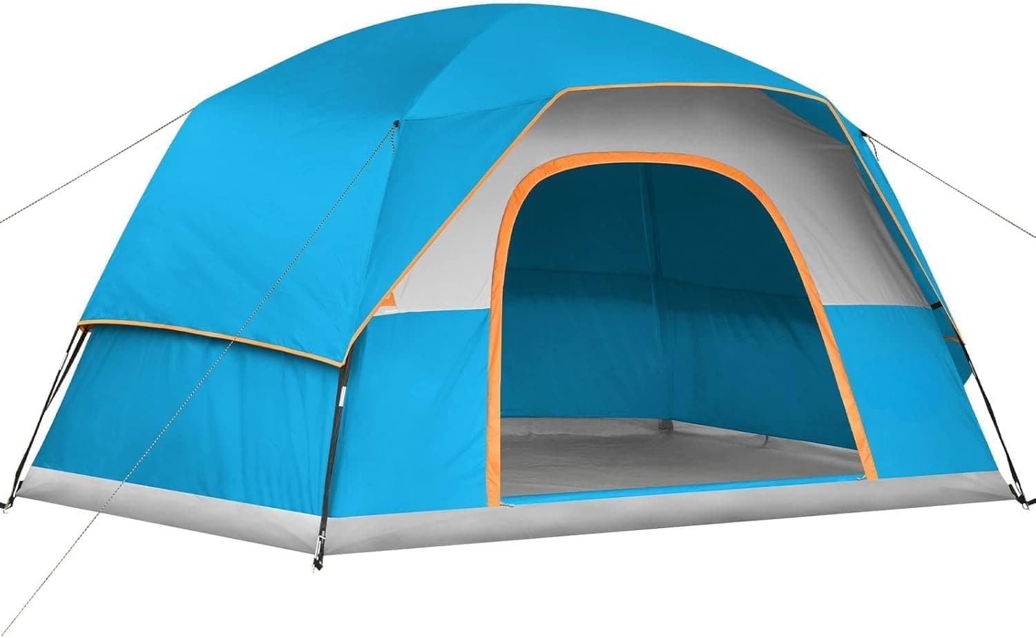3-8 Person Family Camping Tent – All-Season Waterproof Dome Tent with Rainfly, Ventilation, Easy Setup for Hiking, Picnic & Outdoor Adventures