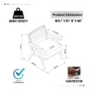 Kingsman Furnitures ABEL Rattan Teak Wood Accent Arm Chair for Home Bedroom, Living, Dining, Drawing Room | Ultra Soft and Comfortable for Stress Free | Removable Cushion 2