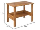 Callas Engineered Wood Computer Desk with Shelf – Modern Laptop Study Table for Home Office, Workstation & Writing Desk for Students and Professionals (ST-09-Brown) 2