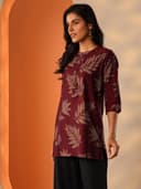 Libas Printed Silk Blend Straight Kurti Suit 2