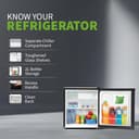SHARP 50L 2 Star Mini Direct Cool Single Door Refrigerator |Japan 7 Shield Protection|Toughened Glass shelves (Metal Black, SJ-MRW055N3-PKS) 4