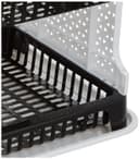 Amazon Brand - Solimo Plastic Dish Drainer, (Black, 51 cm * 33 cm * 27.2 cm) 5