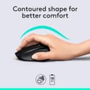 Logitech MK345 Wireless Combo Full-Sized Keyboard with Palm Rest and Comfortable Right-Handed Mouse, 2.4 GHz Wireless USB Receiver, Compatible with PC, Laptop - Black 5