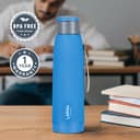 Larah by Borosil 700 ml Lava Blue Stainless Steel Water Bottle | Made in India Pu Insulated Thermoware | Leakproof, BPA Free| Bottle for Office, School, College & Gym, Daily Use | 1 Year Warranty 4