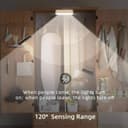 FLYNGO 2Pcs Motion Sensor LED Night Light Home, Indoor Auto On/Off Rechargeable Wireless Magnetic LED Cabinet Lamp for Closet, Bedroom, Home, Stairs, Kitchen, Bathroom, Wardrobe Lighting 1