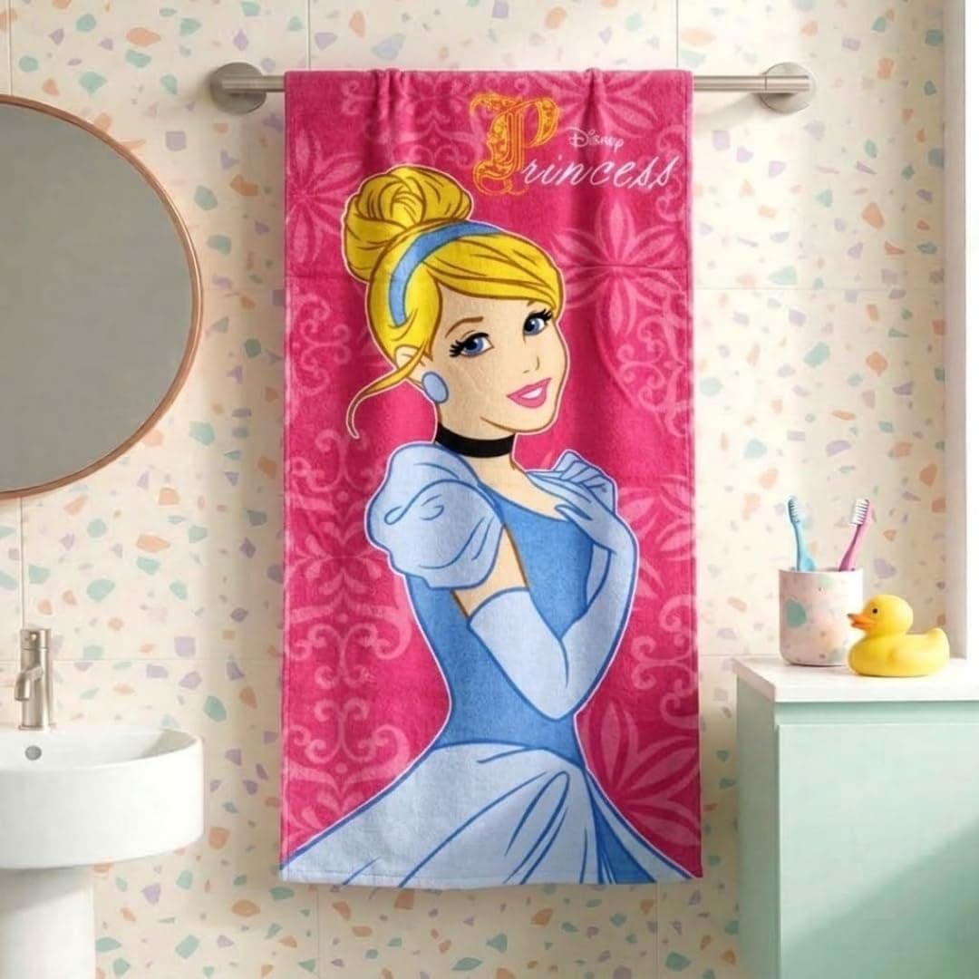 Athom Living Cotton Bath Towel 350 GSM (1 Pc, Multicolour)