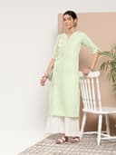 Libas Women's Rayon Solid Regular Kurta 4