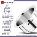 Bergner Tripro Triply Stainless Steel 2 Pcs Tope Set, Stainless Steel 14cm / 1.3 L and 16cm / 1.9 L Tope Set, Less Oil Use for Health Cooking, Even Heat Distribution, Easy to Clean - Induction Bottom 4