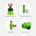 Amazon Brand - Symactive Leakproof Unbreakable Squeezable Sports Sipper Water Bottle with Push/Pull Cap | Anti-Slip Grip | LDPE Material | BPA-Free | 800 ml | Green 4