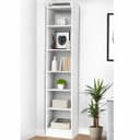 Callas 6 Layer Engineered Wood Bookshelf Multipurpose Home Decor Storage Rack | Showcase Organizer for Living Room, Kitchen, Bedroom, Office | (BR-07-White) 1
