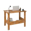Callas Engineered Wood Computer Desk with Shelf – Modern Laptop Study Table for Home Office, Workstation & Writing Desk for Students and Professionals (ST-09-Brown) 5