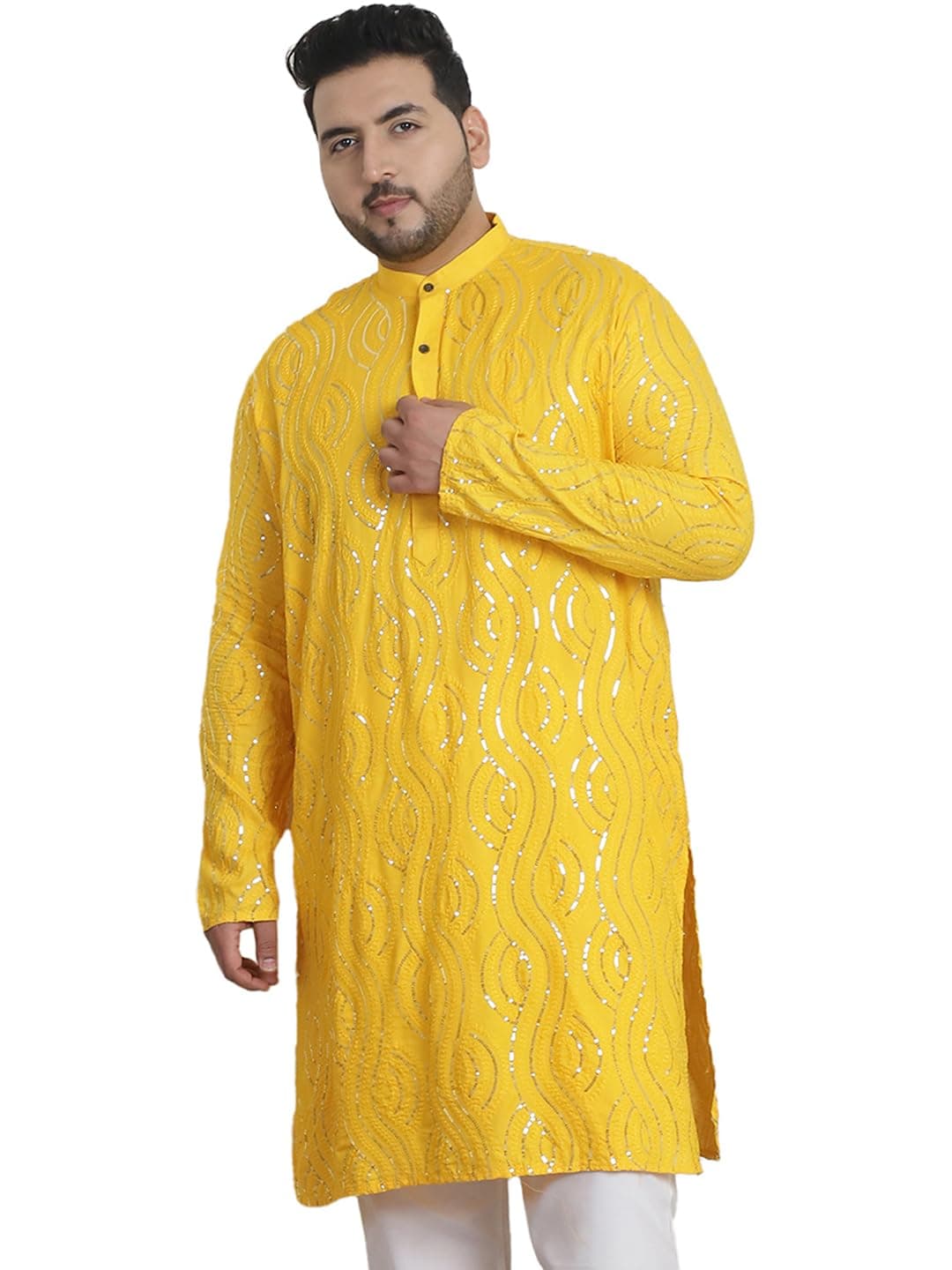 SOJANYA(Since 1958 Cotton Regular Fit Plus Size Ethnic Long Kurta for Navratri & Indian Festivals