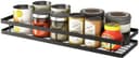 Craft Mshopr Wall Mounted Kitchen Spice Rack Organizer – Black Iron Hanging Spice Shelf with 7 S-Shaped Hooks for Utensils | Space-Saving Spice Holder (16" L x 5.25" W x 2.5" H) (Pack-1) 4
