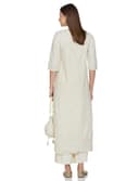 BIBA Women Cotton Asymmetric Embroidered Suit Set 2
