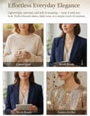 5 Pcs Combo Pendant Necklace Set for Women Stylish Chains | Butterfly, Pearl, Daisy, Honey Bee & Infinity Jewellery Combo for Women Pendant Necklace Gifts for woman And Girls 5