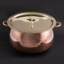 Copper Madurai Handi | Kitchenware | Kitchen Essential | Traditional Home Utensils | Aromatic Cooking Utensils | Handcrafted by Traditional Method (8.0 Liters) 2