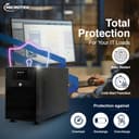 Microtek Desire Pro+ 1000VA UPS | 12V Battery | Simulated Sine Wave | Auto Restart | Input 140-300V AC | Output 220/230V ±10% | Ideal for PCs, Routers, Home Office Backup 3