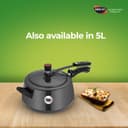Nirlep NutriHealth 3 Litre Inner Lid Hard Anodized Aluminium Handi Pressure Cooker with Induction Bottom 4