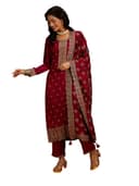 Libas Womens Embroidered Silk Blend Straight Kurta With Trousers and Dupatta | ethnic wear | bridal suit | wedding dress | occasion wear 1