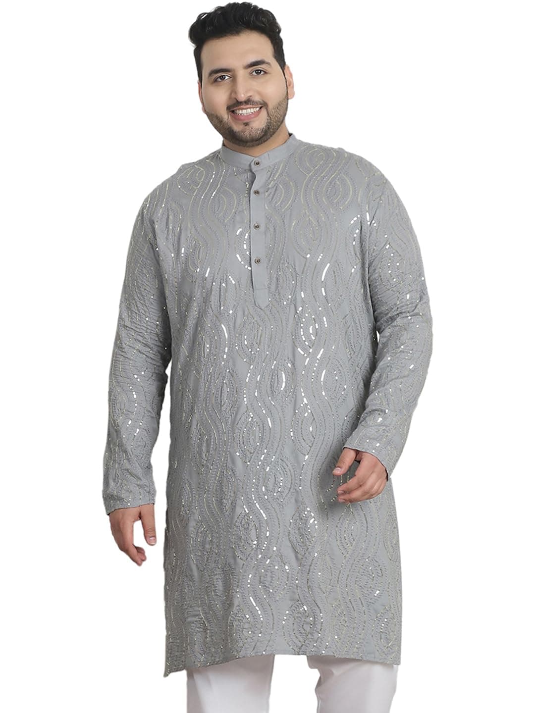 SOJANYA(Since 1958 Cotton Regular Fit Plus Size Ethnic Long Kurta for Navratri & Indian Festivals