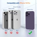 Amazon Basics Basic Case for iPhone 14 pro (Silicone_Deep Purple) 4