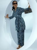 Libas Womens Printed Silk Blend Co ord Set for Women | daily wear | casual wear | office wear 2