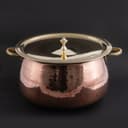Copper Madurai Handi | Kitchenware | Kitchen Essential | Traditional Home Utensils | Aromatic Cooking Utensils | Handcrafted by Traditional Method (8.0 Liters) 1